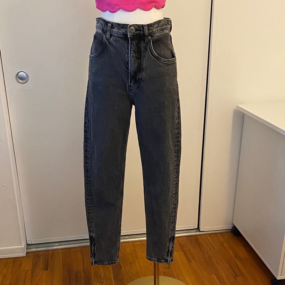 Reformation 80s Ultra High Yuma Ankle Zip Cigarette Jeans Pants Size 27 - Picture 2 of 13
